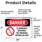 Signmission Flammable Material No Smoking Within 20 Feet Danger Sign, Vinyl Decal, 10in W x 7in L, 2PK OS-2PACK-DS-D-710-L-1248 - alternate 4